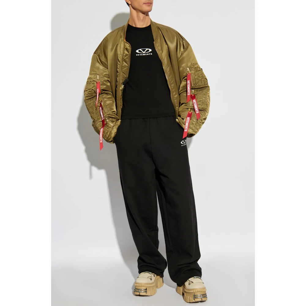 Vetements T-shirt met print Black Heren