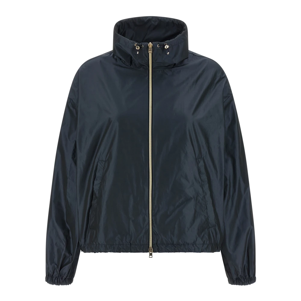 Herno Women's Blue Light Jackets, Xs, New Techno Taffeta Jacket