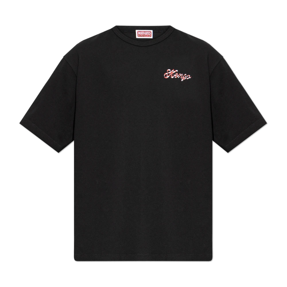 Kenzo Svart T-Shirt Med Logotyp