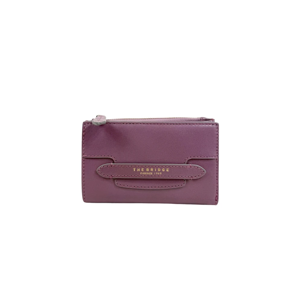 The Bridge Vrouw Purper Accessoires Dames, Paars, One Size, Leer, Lucrezia Medium Wallet Zip