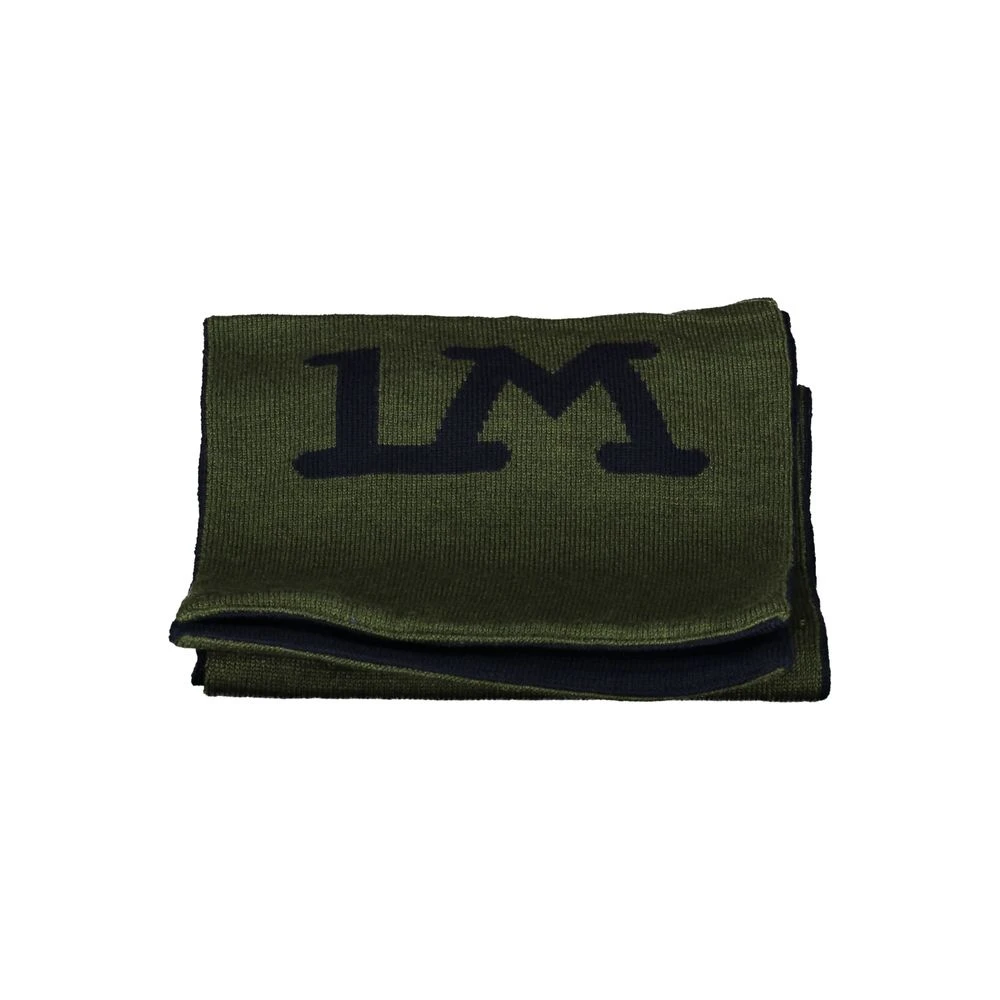 LA MARTINA Elegante groene sjaal met contrastdetail Green Heren