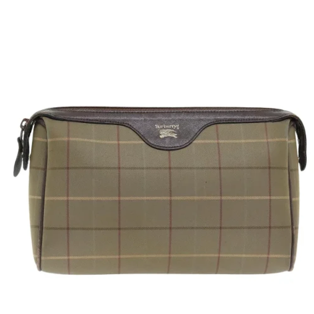 Burberry Vintage Pre-owned Canvas clutches Brown Dames