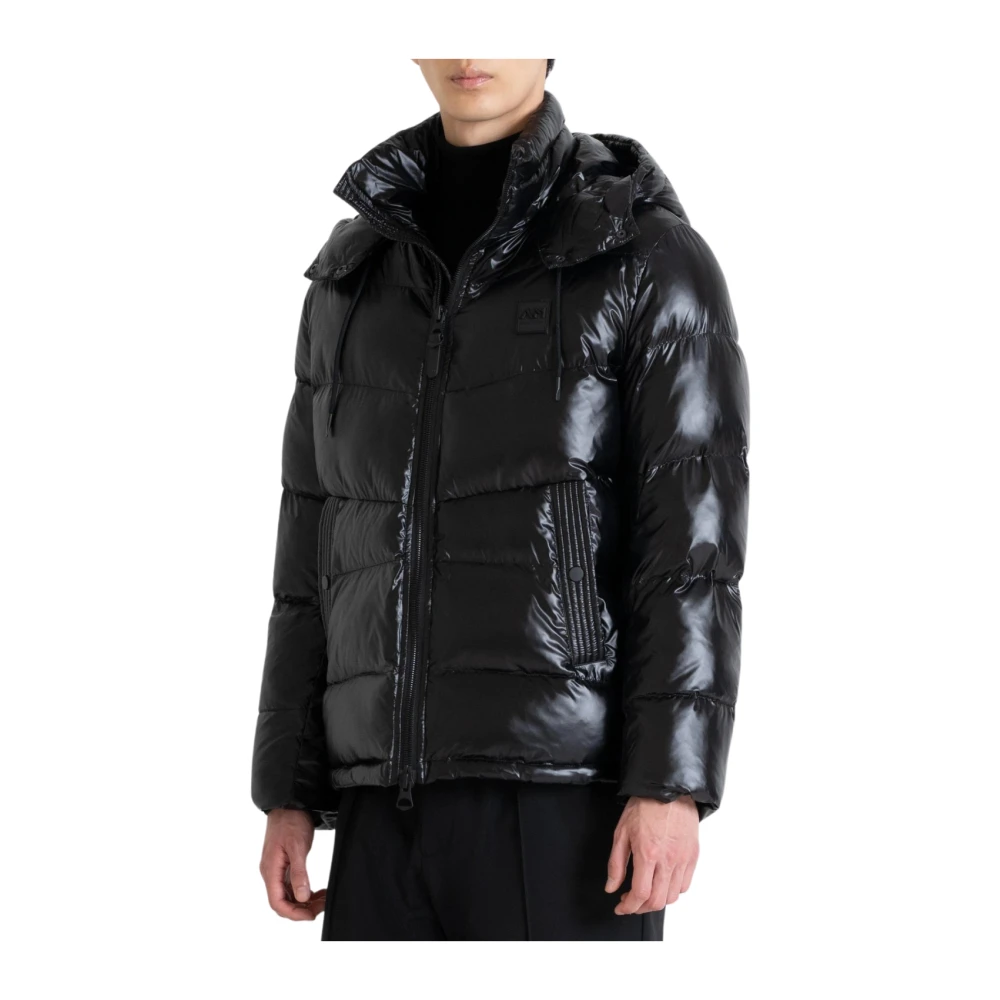 Antony Morato Gewassen Nylon Regular Fit Jas Black Heren