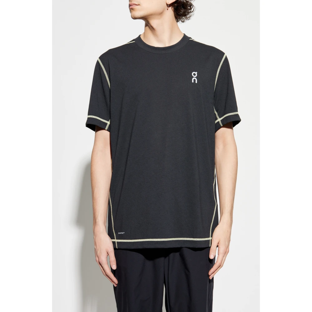 ON Running Trainings T-shirt met print Black Heren