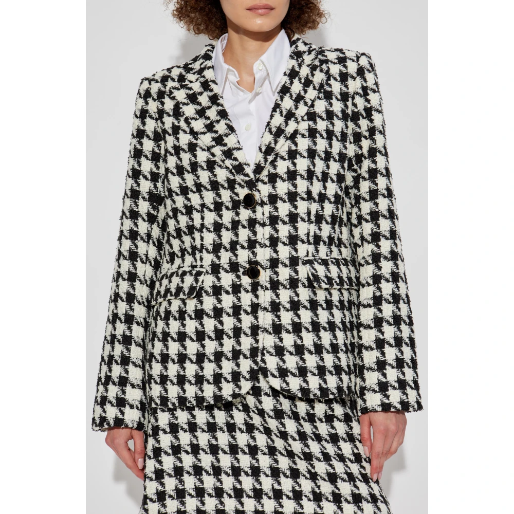 Kate Spade Blazer met pepita patroon Beige Dames