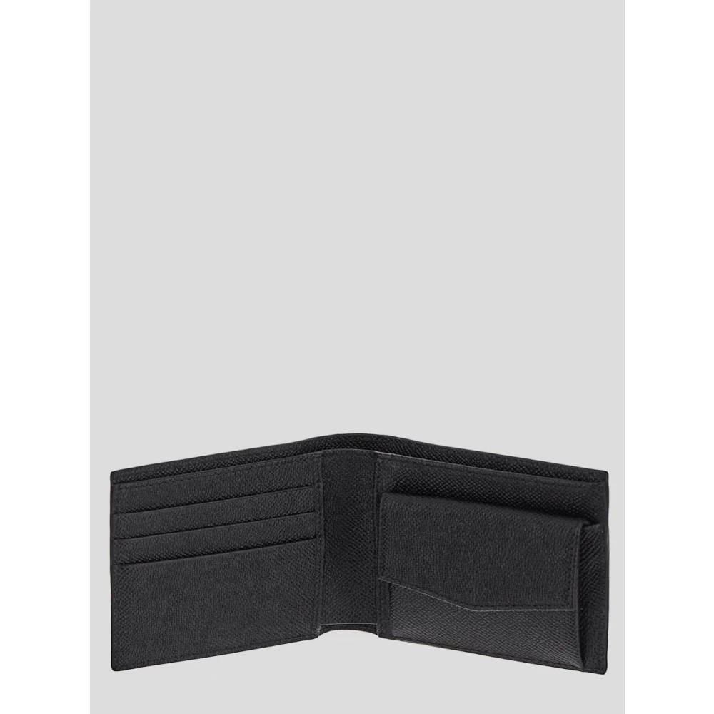 Dolce & Gabbana Portemonnee met klep en muntvak Black Heren