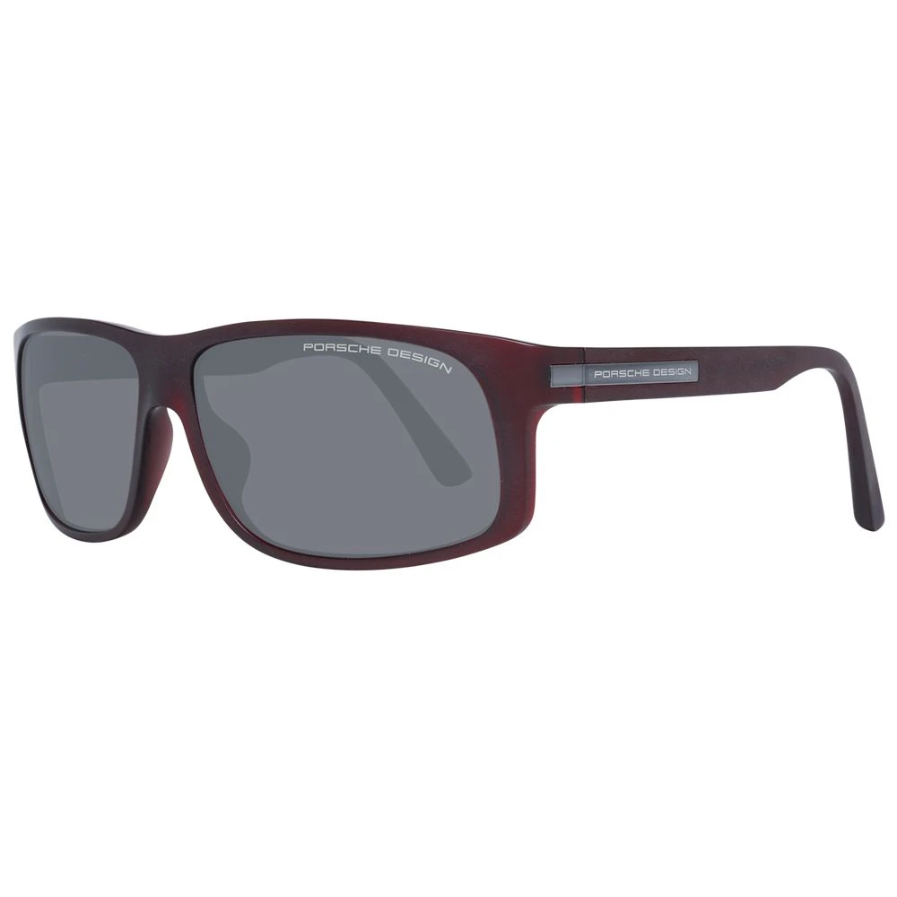 Porsche Design Burgundy Herr Solglasögon Polariserad Rektangulär Multicolor, Herr