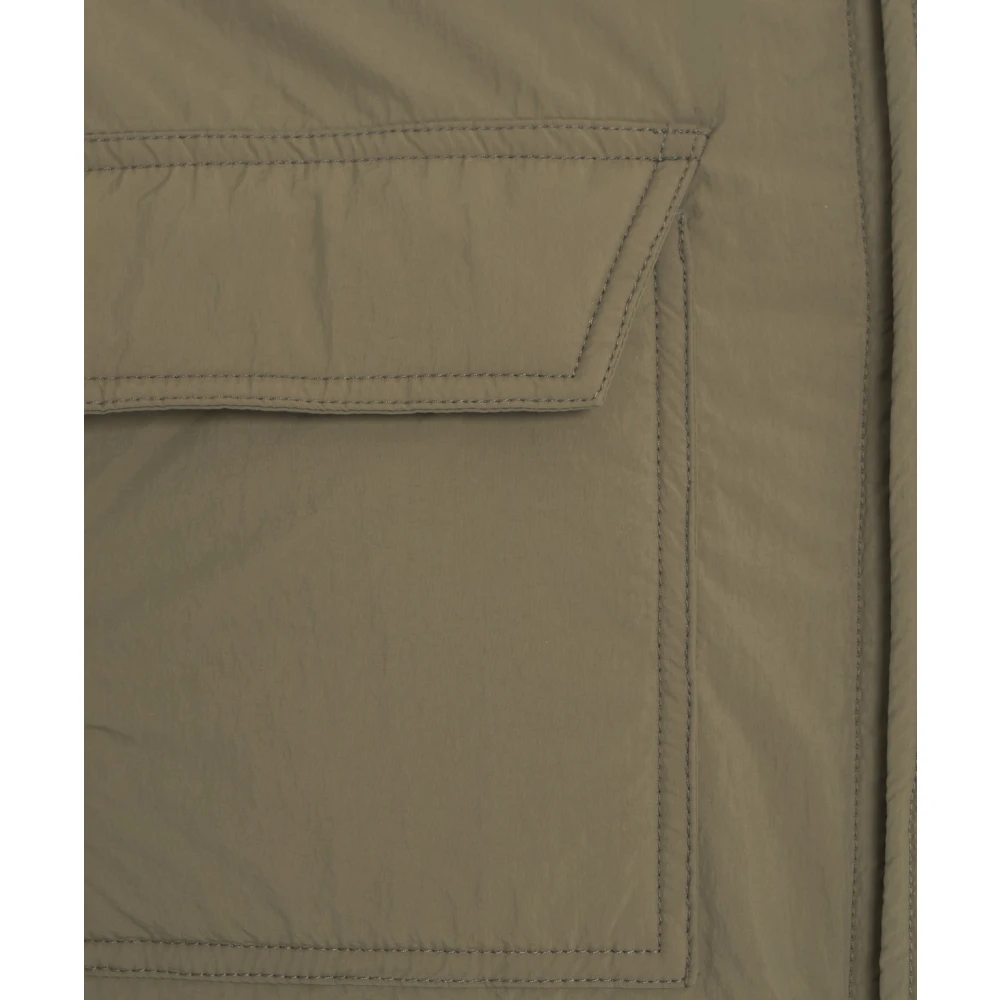 Afterlabel Groene Gewatteerde Overshirt Jas Green Heren