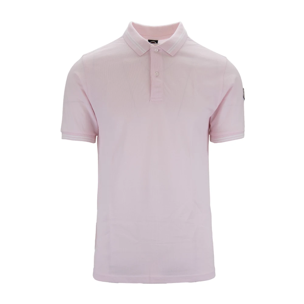 Colmar Heren Button Polo Shirt Pink Heren