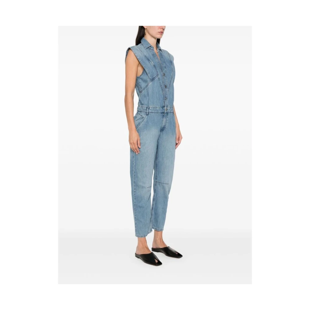 BA&SH Figo Jumpsuit Blue Dames