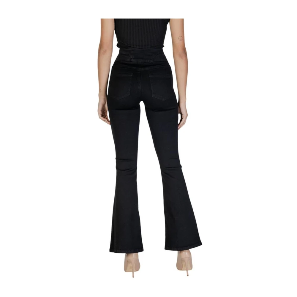 Only Zwarte Katoen Stretch Jeans Black Dames