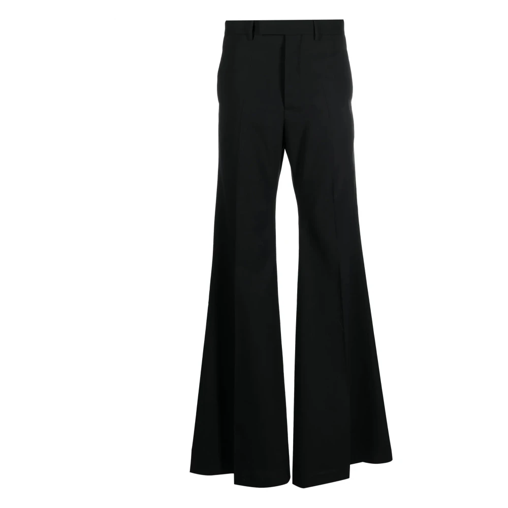 Rick Owens Zwarte Casual Wollen Broek Black Dames