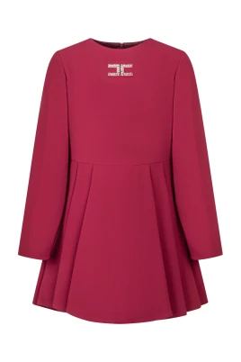 Embellished Logo Dress