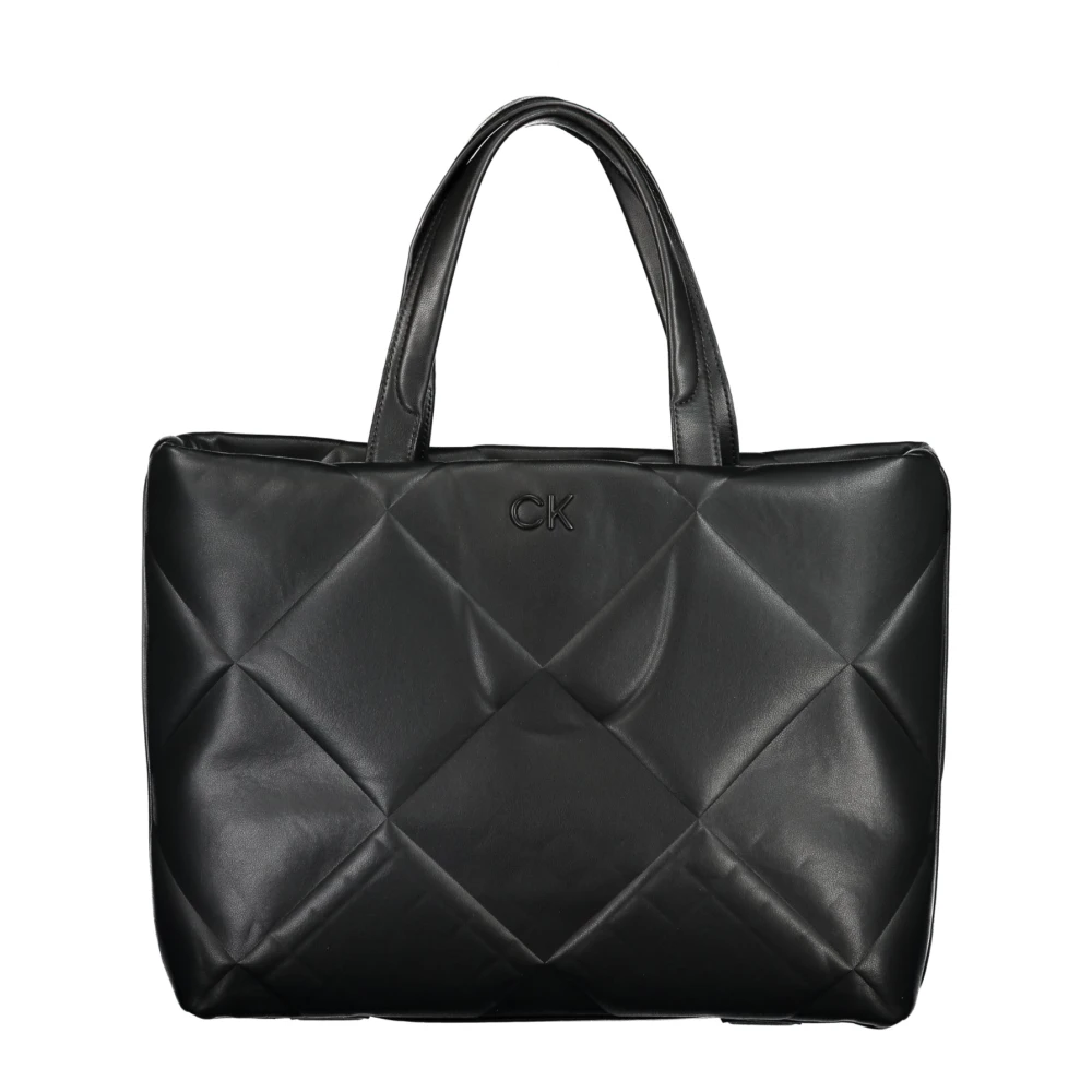 Calvin Klein Zwarte schoudertas met interne zakken Black Dames