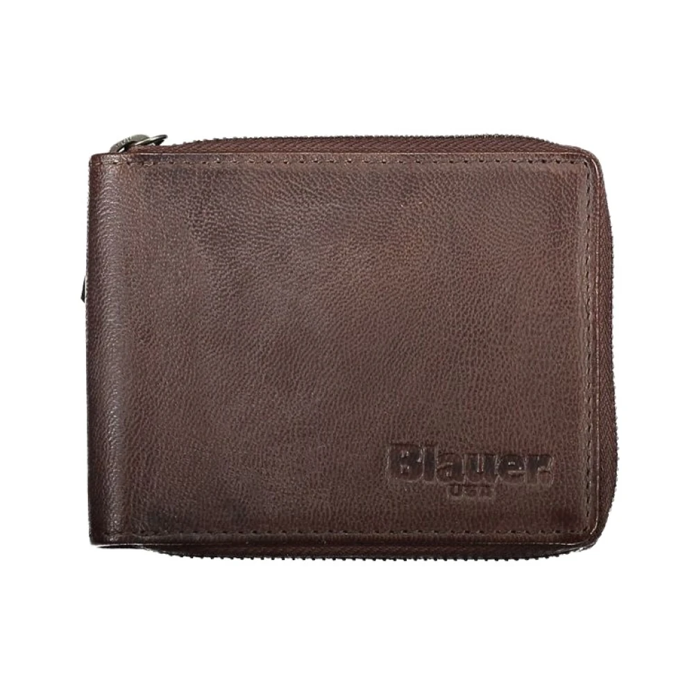 Blauer Elegante Muntportemonnee Brown Heren