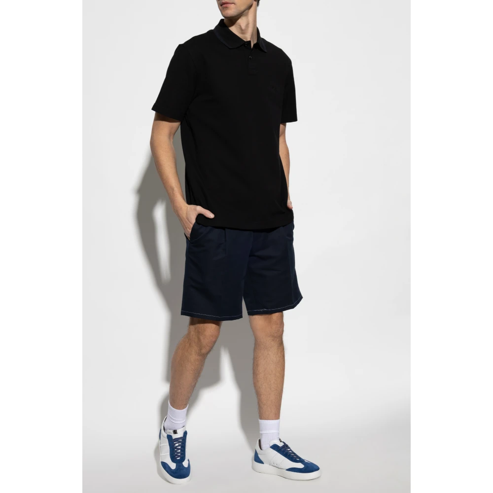 Brioni Katoenen polo Black Heren