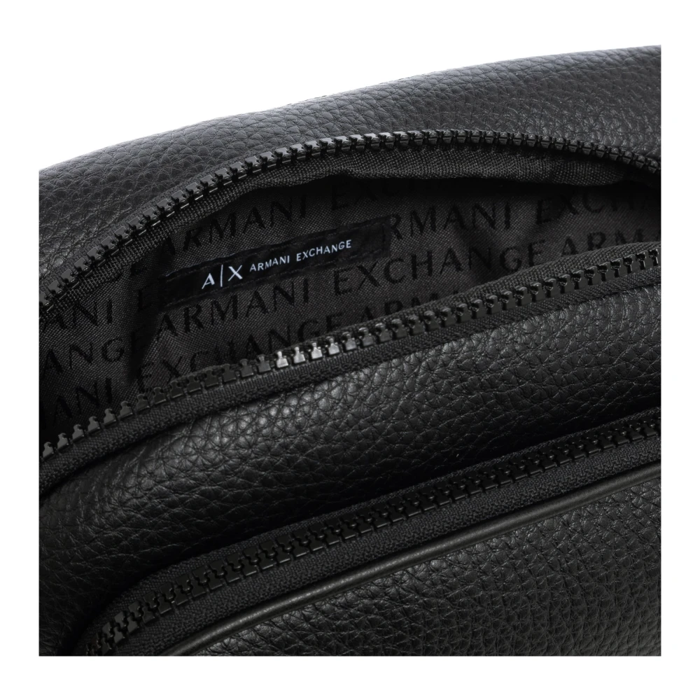 Armani Exchange Verstelbare Heuptas met Ritssluiting Black Heren
