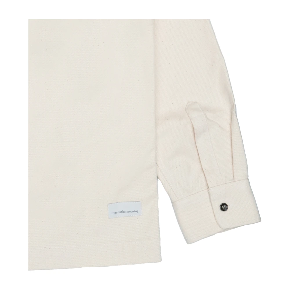 Nine In The Morning Japanse gabardine gewassen jas overhemd Beige Heren