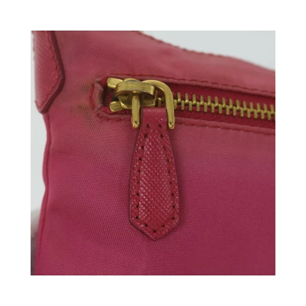 Prada Vintage Pre-owned Nylon prada-bags Pink Dames