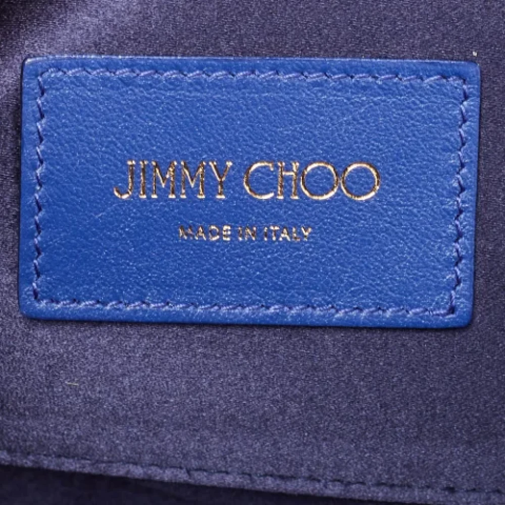 Jimmy Choo Pre-owned Fabric clutches Blue Dames