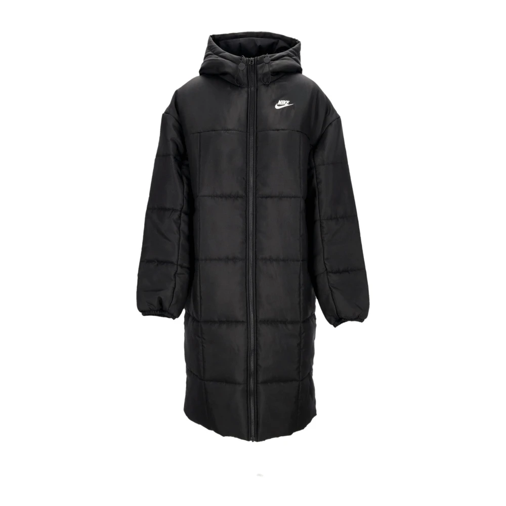 Nike Women's Black Outdoor, Xs, Long Down Parka Jacket
