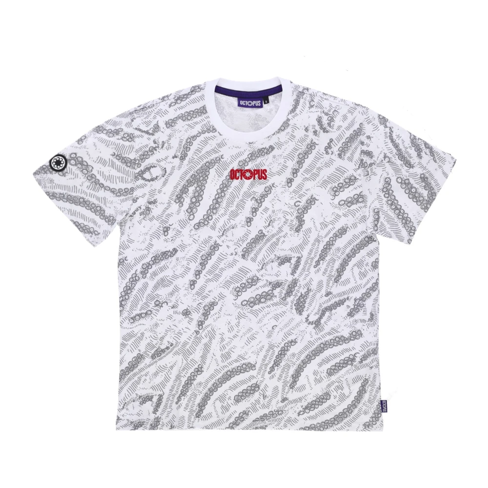 Octopus Witte Logo Heren T-shirt White Heren