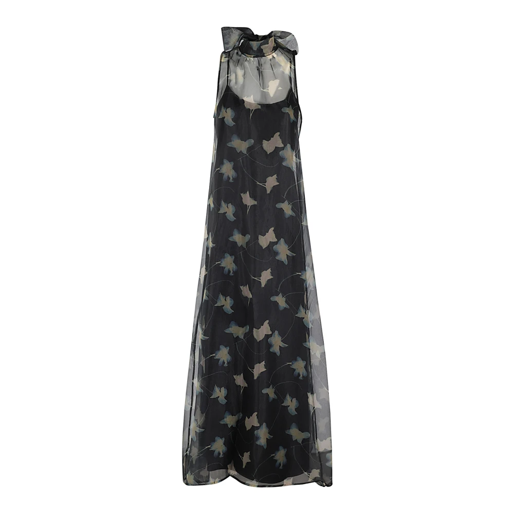 Staud Elegante Albee Jurk Black Dames
