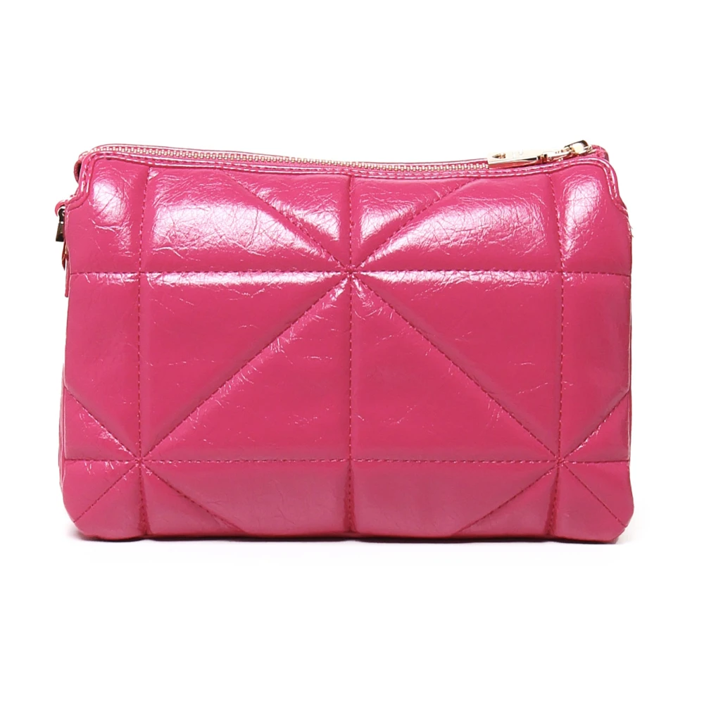 Love Moschino Magenta Geometrisch Gewatteerde Schoudertas Pink Dames
