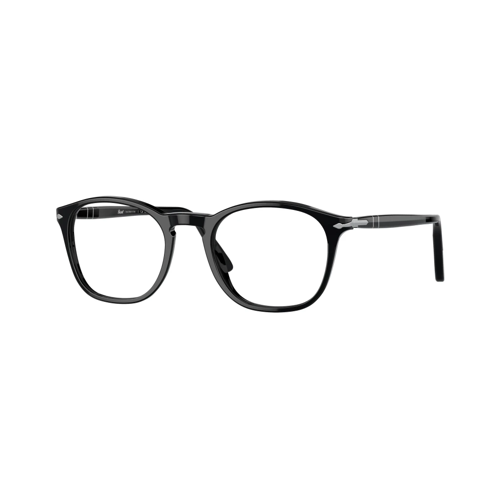Persol Men's Black Po3007vm 95 Man Optical Frames Acetate Transparent Squared Normal - Image 5