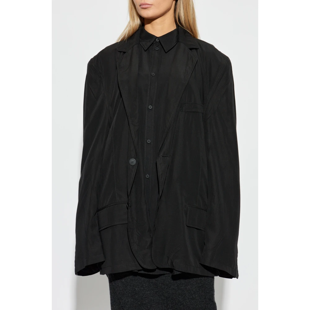 Balenciaga Blazer in Oversized Stijl Black Unisex