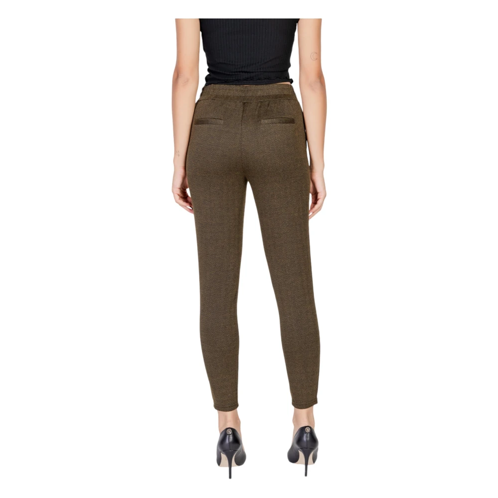 Ichi Groene Ritsbroek Vrouwen Herfst Winter Green Dames