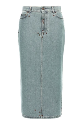 Cotton Denim Skirt