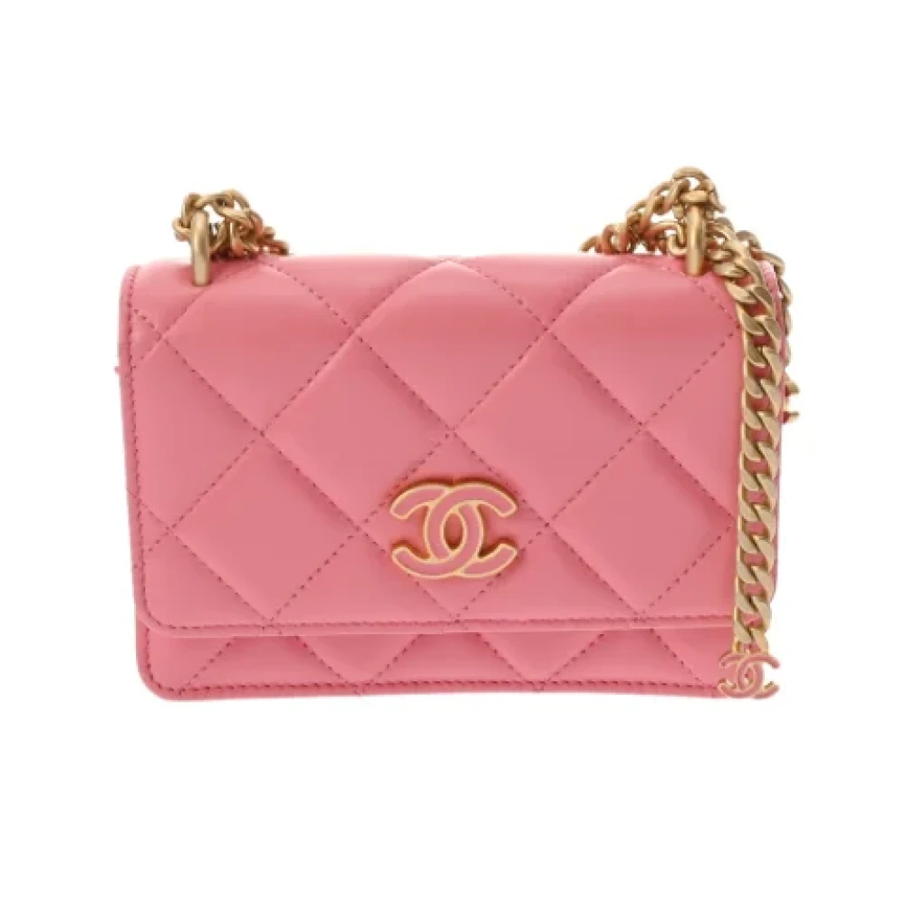 Chanel Vintage Pre-owned Fabric chanel-bags Pink Dames
