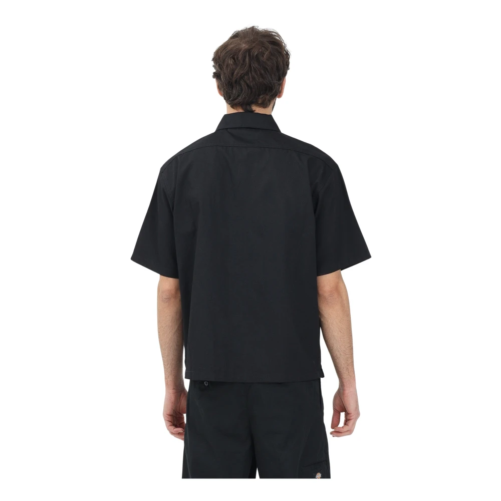 Dickies Zwarte korte mouwen werkkleding overhemd Black Heren