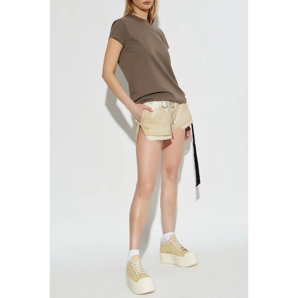 Rick Owens Katoenen T-shirt Brown Dames