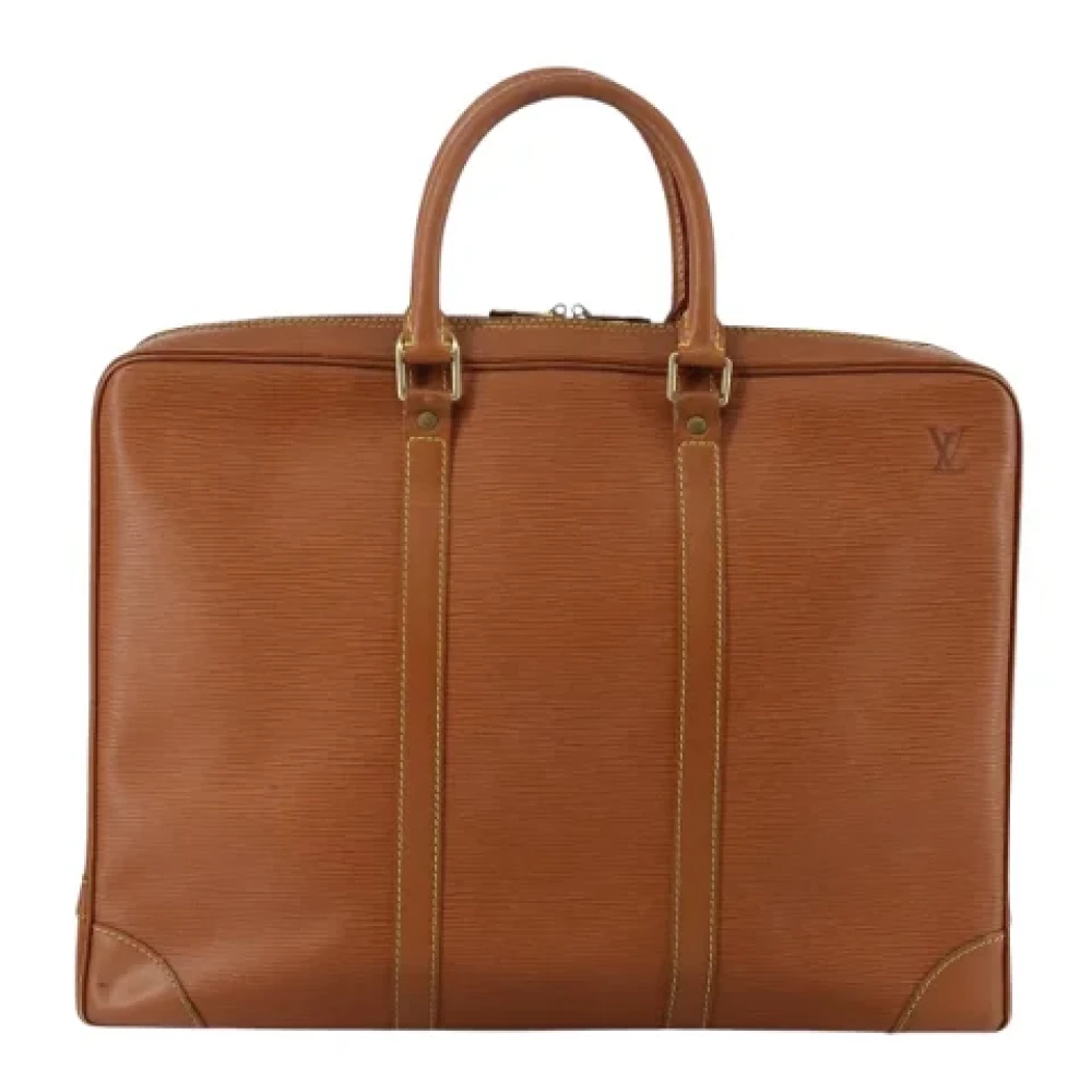 Louis Vuitton Vintage Pre-owned Leather briefcases Brown Dames