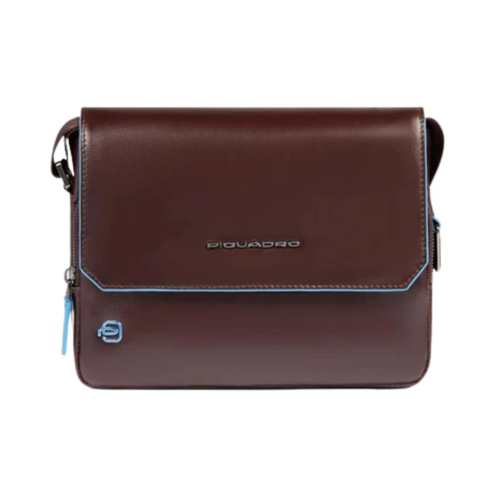 Piquadro Uomo Marrone Blue Square Messenger Bag