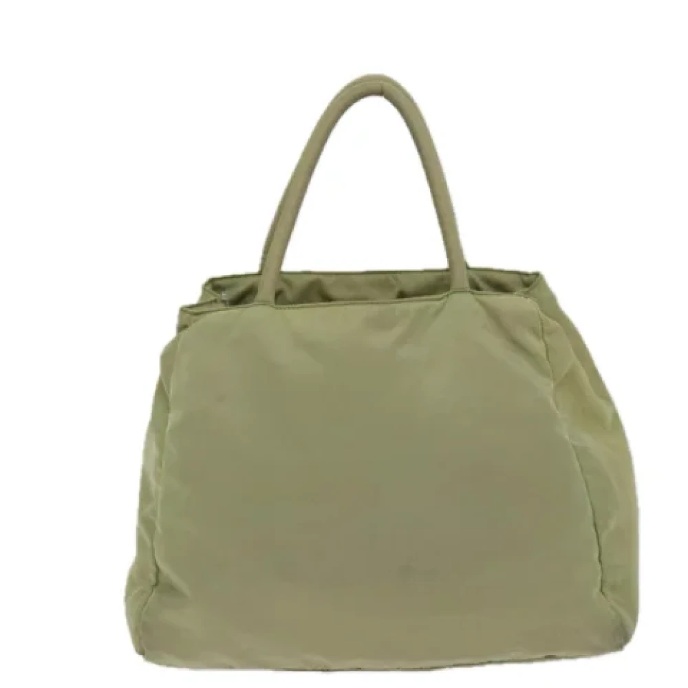 Prada Vintage Pre-owned Nylon totes Beige Dames