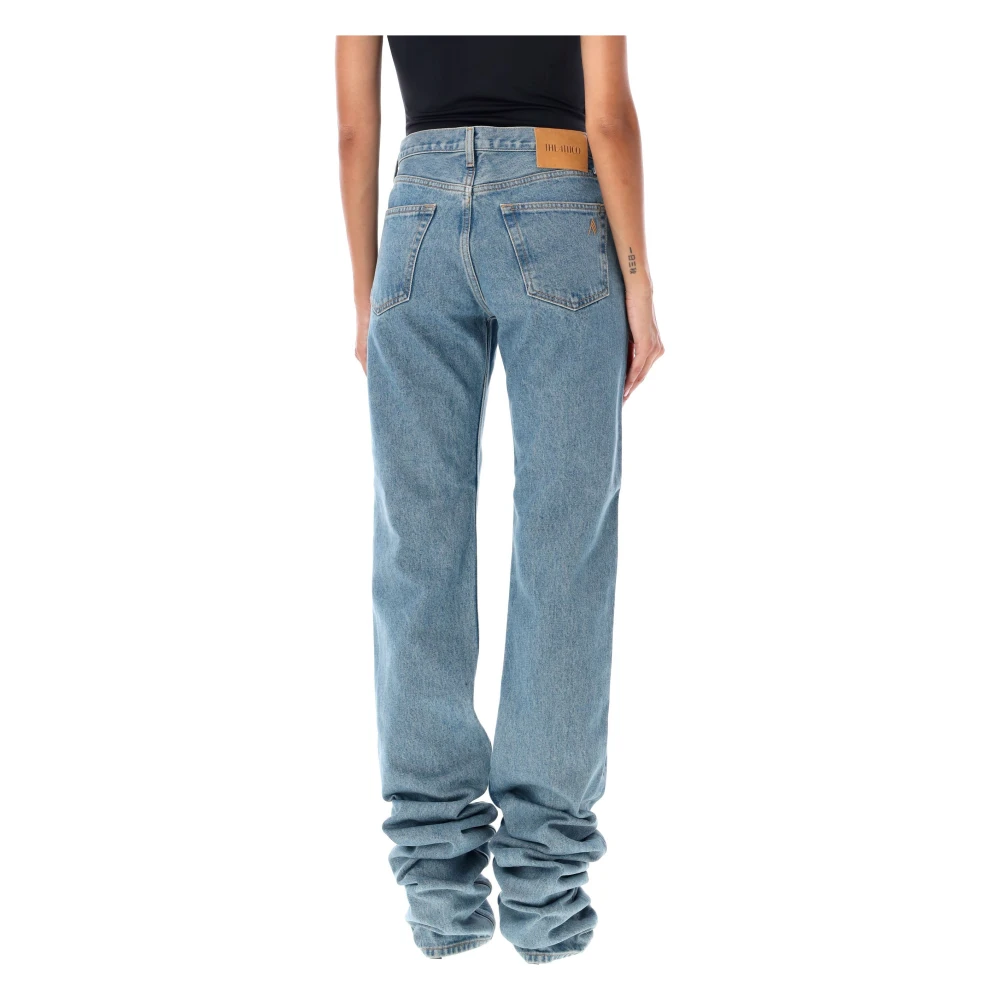 The Attico Hemelsblauwe Extra Lange Slim Jeans Blue Dames