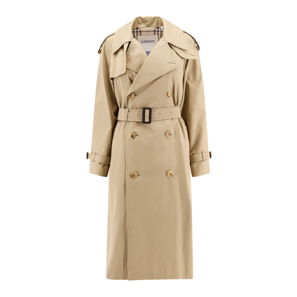 Burberry Klassieke Katoenen Trenchcoat Beige Dames