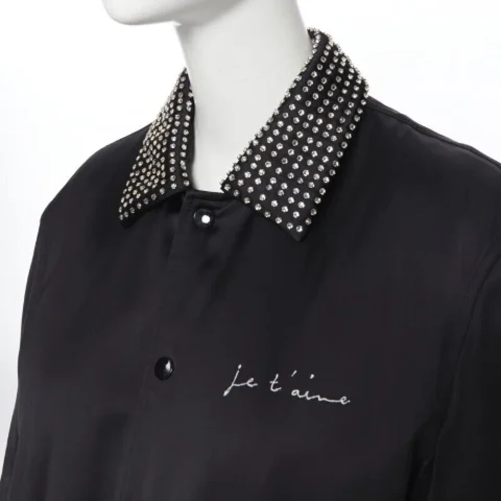 Saint Laurent Vintage Pre-owned Fabric outerwear Black Dames