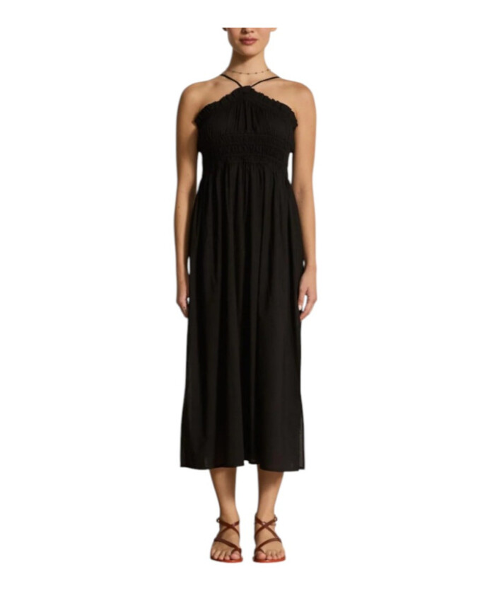 robe-longue-en-coton-noir-avec-bretelles-ajustables