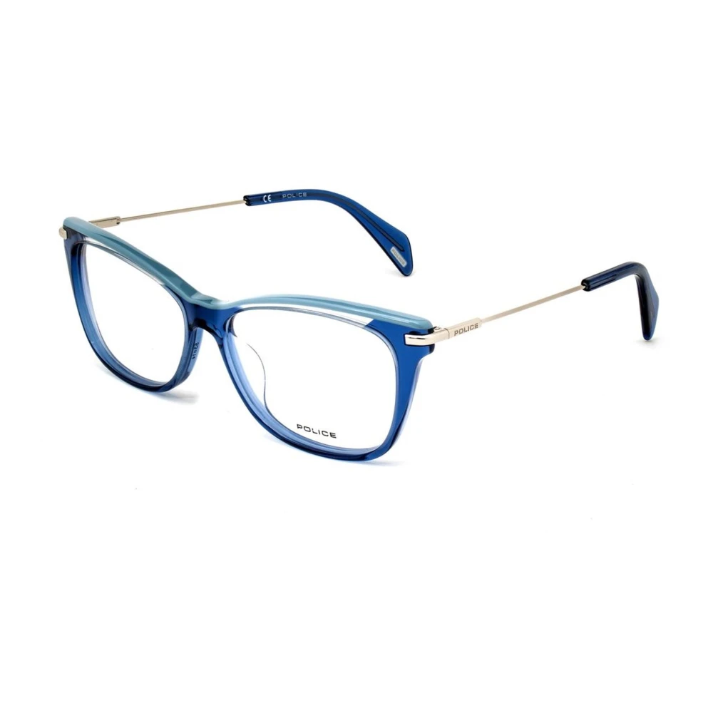 Police Blauwe Acetaatframes met Metalen Accenten Blue Dames