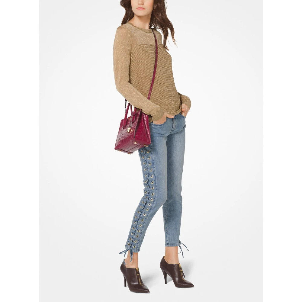 Michael Kors Rondhals gebreide trui Beige Heren