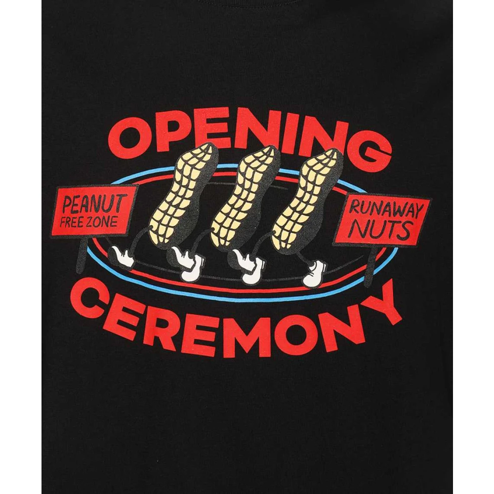 Opening Ceremony Bedrukt Crew-neck T-shirt Black Heren