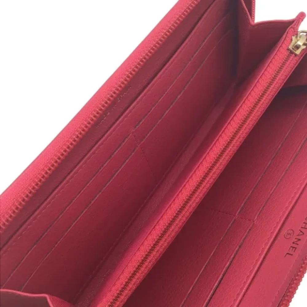 Chanel Vintage Pre-owned Leather wallets Pink Dames