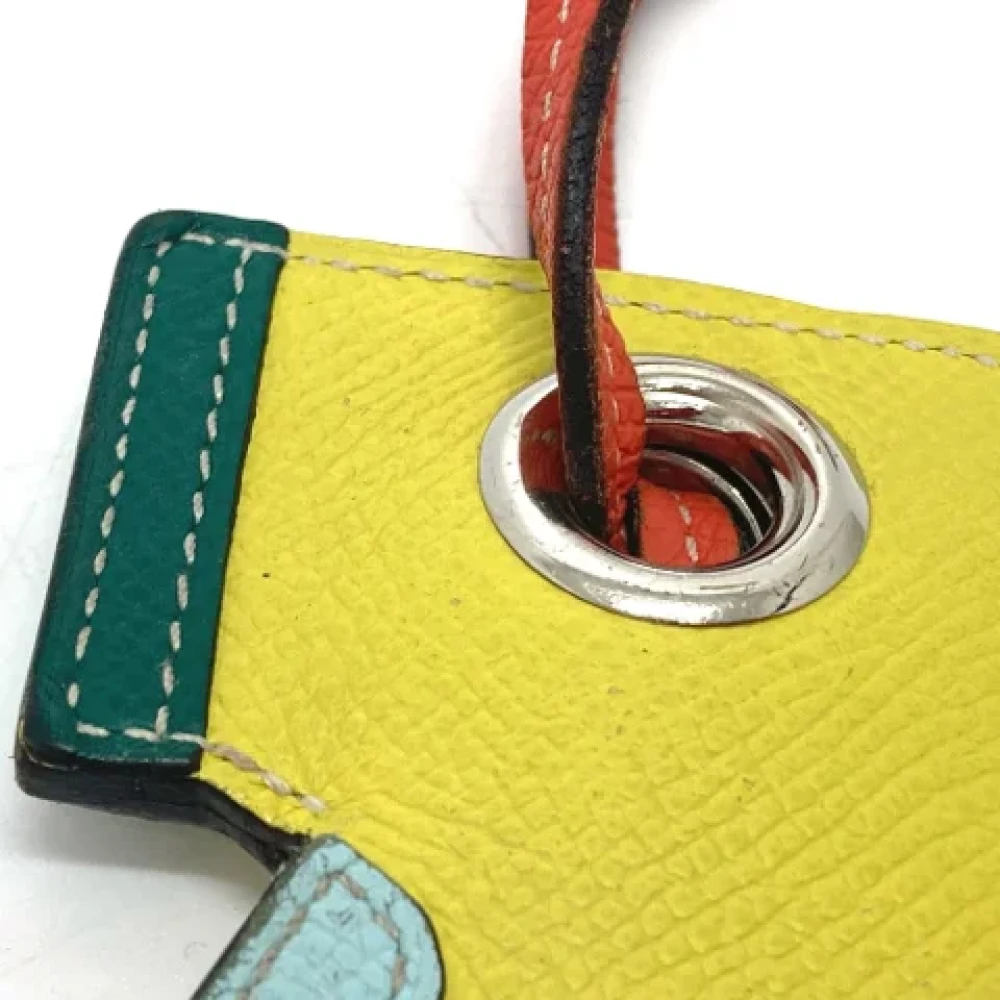 Hermès Vintage Pre-owned Leather home-office Yellow Dames