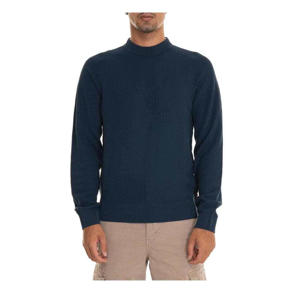 Boss Pullover met ronde hals Blue Heren