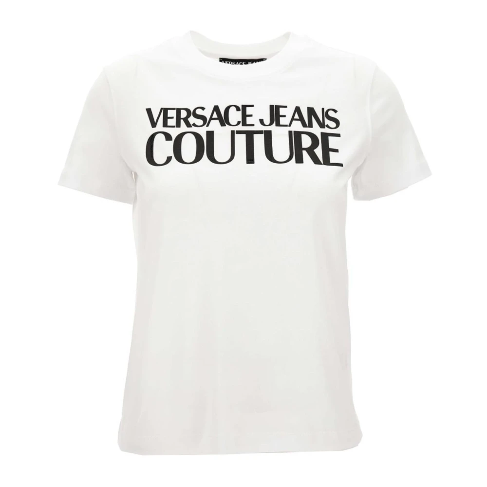 Versace Jeans Couture Wit T-shirt Elegante Stijl White Dames