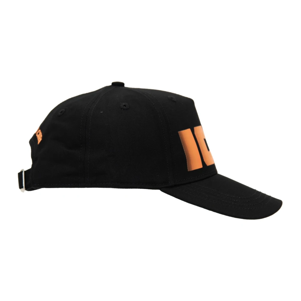 Dsquared2 Icon Baseballpet met gesp sluiting Black Unisex